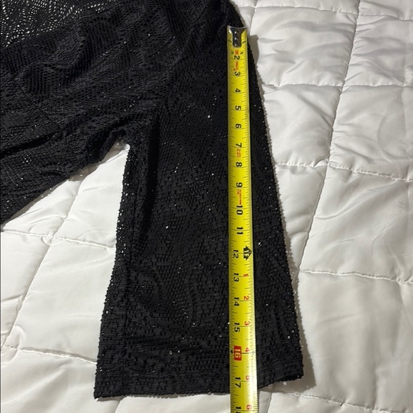 Black Tie Front 3/4 Sleeve Swim
Cover Up - Picture 6 of 8